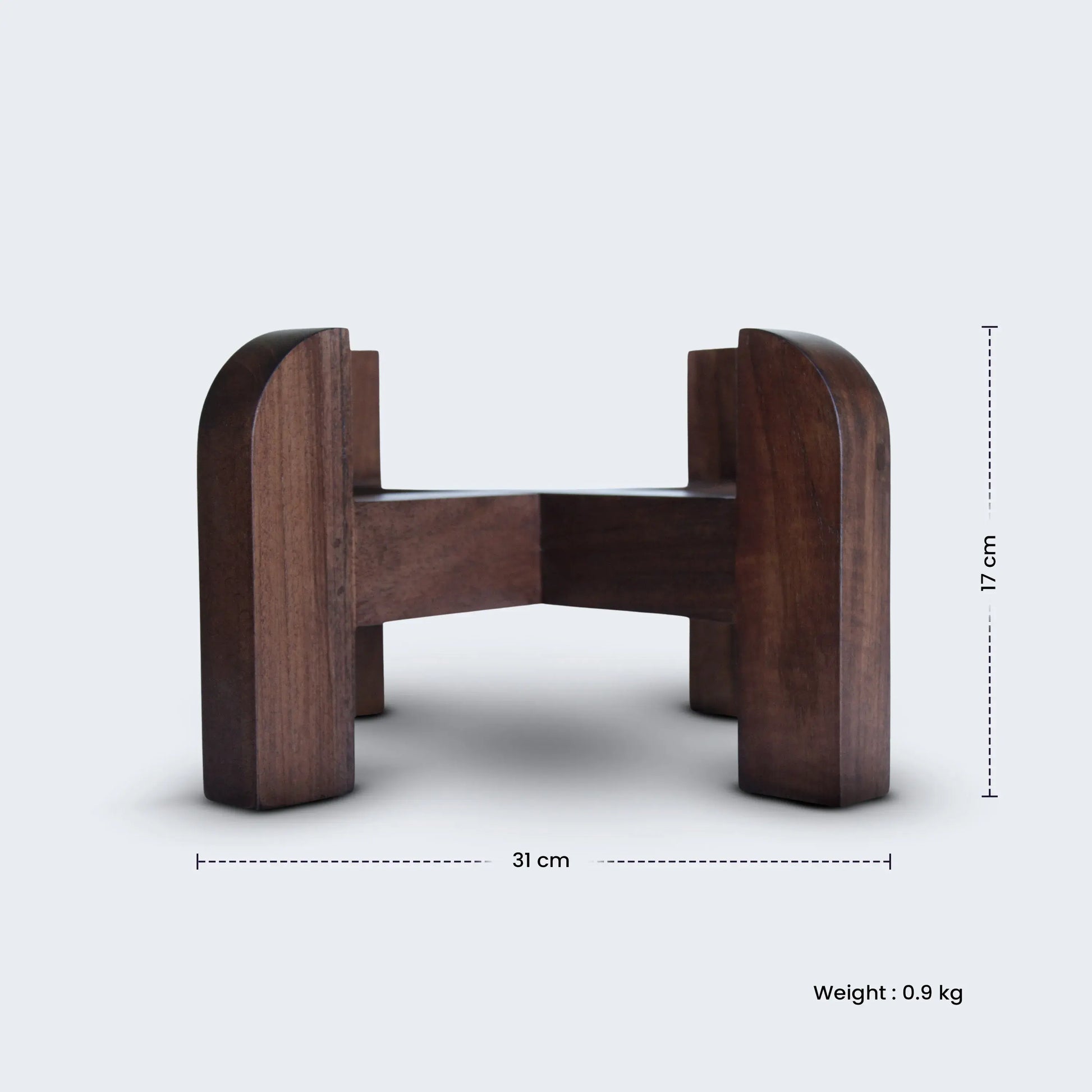 Hand Finished Teak Wood Stand - Phoenix Gravity Water Filters UK