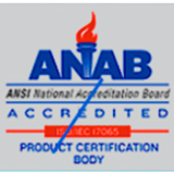 ANAB accreditation logo for product certification body